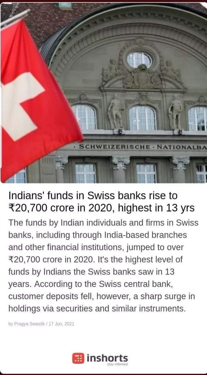 MirzaWasifBaig5's tweet photo. @PriyaaReturnz #MrModi ko to sirf #India ka paisa kaisa lootna ye pata hai.Ab #Congress ho ya #3rdFront sabhi ka yehi manifesto hona chahiye.#BlackMoney laney ki guarantee chahiye kyukay #BJP jab say aai hai #SwissBank me aur kala dhan tezi say jama horaha hai.
#BJPLootingIndia
#JaiHind https://t.co/Q6pEM1GH7d