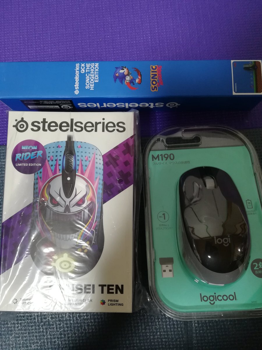 7makudayo's tweet photo. マイニューギア #mynewgear #SteelSeries #SENSEITEN #Logicool M190 https://t.co/RiDbmzgC1Z