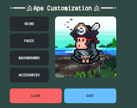 ZenApeNFT's tweet photo. 🏴‍☠️🦜!Oohm 🏴‍☠️🦜

To celebrate our good friends @9gagceo and @keung , we've added an honorary @memeland  customizer on https://t.co/0f5n8hl2j5!

➡️ Head to the website
➡️ Connect your wallet to enter the jungle
➡️ Customize your ape
➡️ Show us yer best piratey creations!
🪙🏴‍☠️🦜☠️ https://t.co/SB5A2OgmfK