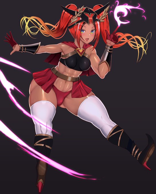 今月号に登場するふたなり敵キャラは
ソロモンの魔神【アミー】さま
使い魔を相手に与える力を持ち、
搾精型の低級淫魔が主人公のアンナを襲います
#魔女騎士アンナ 