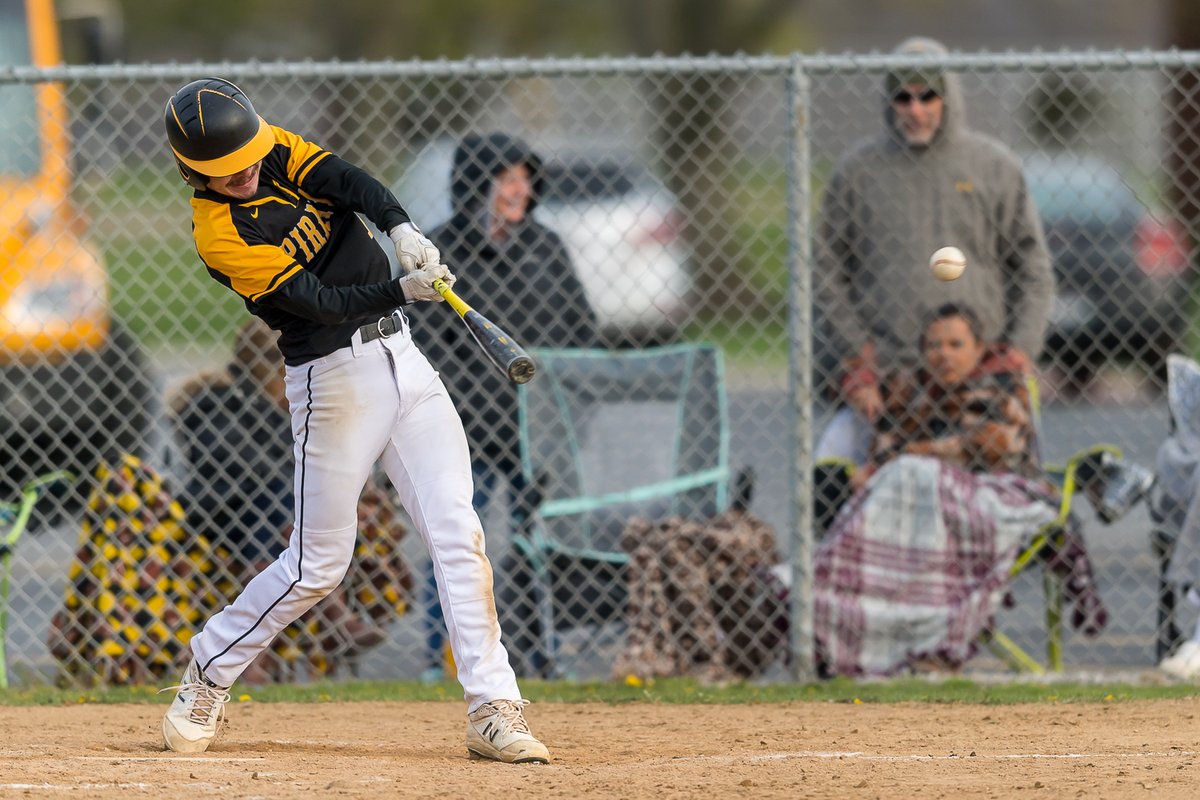 Black River's <a href="/Ethanfoster44/">Ethan Foster</a> connects on this Clearview pitch for a hit. <a href="/BRbaseball__/">Black River Baseball</a>