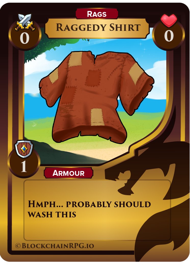 BlockchainRPG's tweet photo. Ok friends. 

As we continue closer to the new #NFT character release, the giveaways continue! 

This time, one lucky winner will be selected to receive a full "Rags" Set from #BlockchainRPG. That's 3 Free #NFTs! 

Like, Retweet, and Follow to win.

Good luck!

#Giveaway #FreeNFT https://t.co/PkbXGHS2Pi