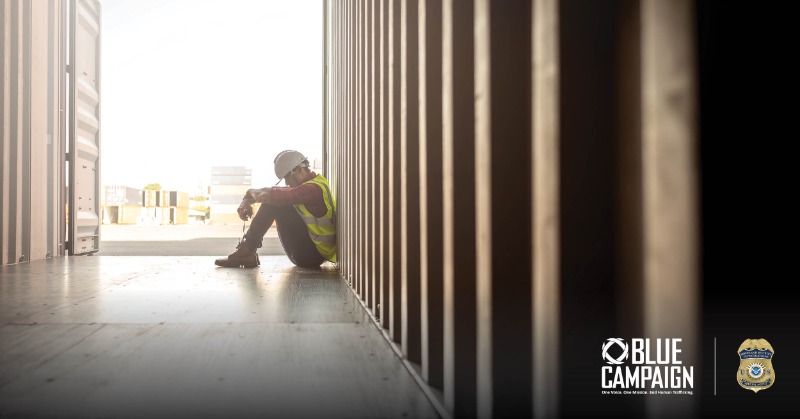DHSBlueCampaign's tweet photo. Forced labor is a form of human trafficking. We can end it in Phoenix.