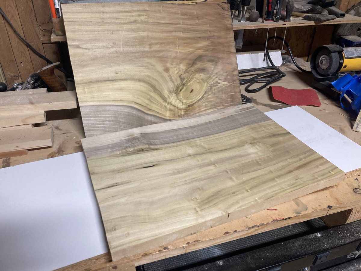 This poplar has got a beautiful grain pattern. Stay tuned to see what it becomes!