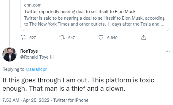E_Wonder85's tweet photo. @RekietaLaw Well, would you look at that.
#RonToye apparently nuked his Twitter account due to the #TwitterTakeover by @elonmusk.
Correct me if I'm wrong Nick: can this come back to bite Ron in the ass if appeals on the Vic case are approved?
#IStandWithVic https://t.co/y5EvDl8hJi