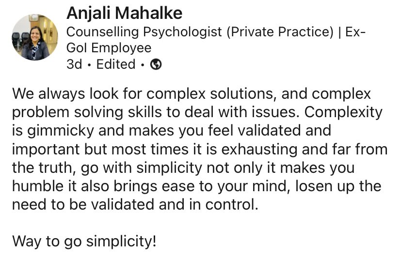 psychologistze's tweet photo. #complexthinking #mentalhealth #simpleliving #consciousliving https://t.co/5y2RFdVe3x