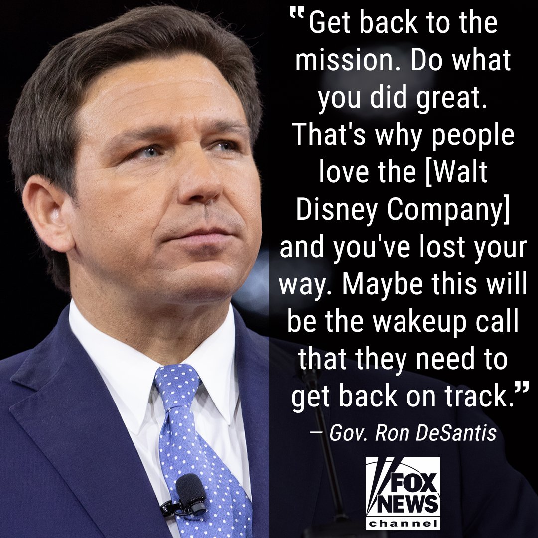 Fox News (@foxnews) on Twitter photo 'DISNEY WILL PAY ITS DEBTS': Florida <a href="/GovRonDeSantis/">Ron DeSantis</a> fires back at Disney's response to their special exemption's removal, says 'it's wrong' for any company to 'attack parents': 'Walt Disney would not want that.' <a href="/IngrahamAngle/">Laura Ingraham</a> 'DISNEY WILL PAY ITS DEBTS': Florida <a href="/GovRonDeSantis/">Ron DeSantis</a> fires back at Disney's response to their special exemption's removal, says 'it's wrong' for any company to 'attack parents': 'Walt Disney would not want that.' <a href="/IngrahamAngle/">Laura Ingraham</a>