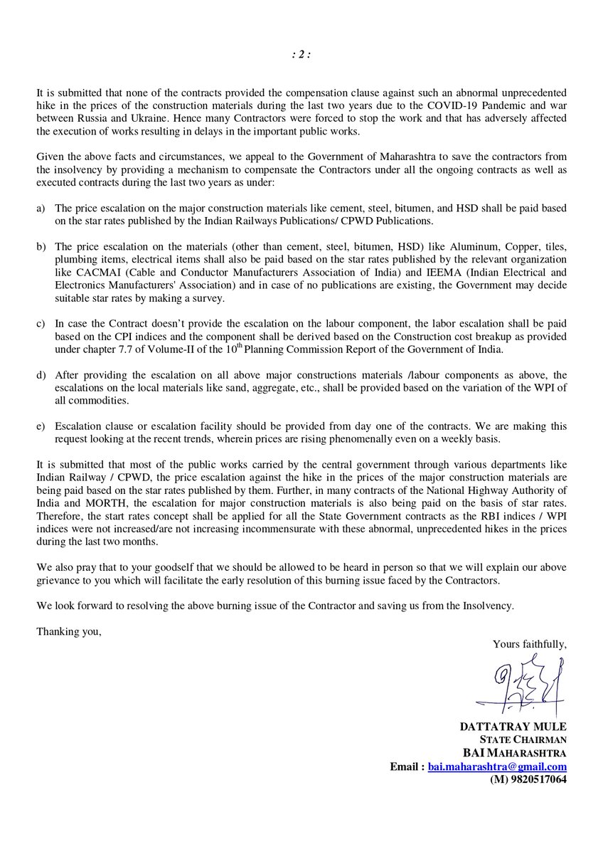 Builders' Association of India, Maharashtra State tweet media