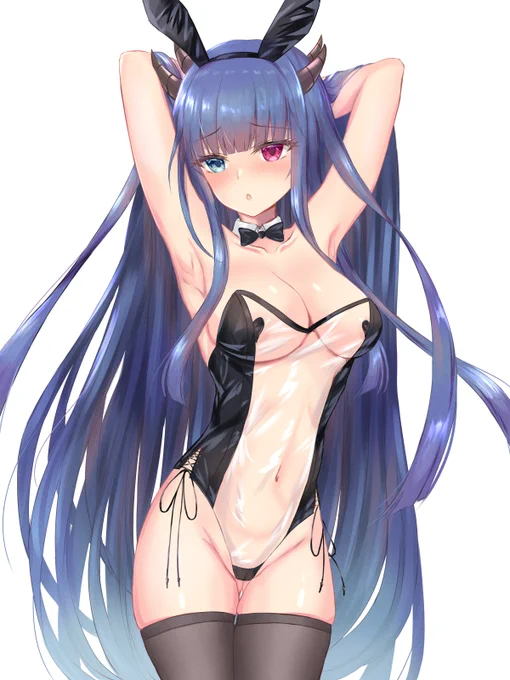 アンケートで描くことにした半透明バニーな伊吹ちゃん #アズールレーン #AzurLane 
