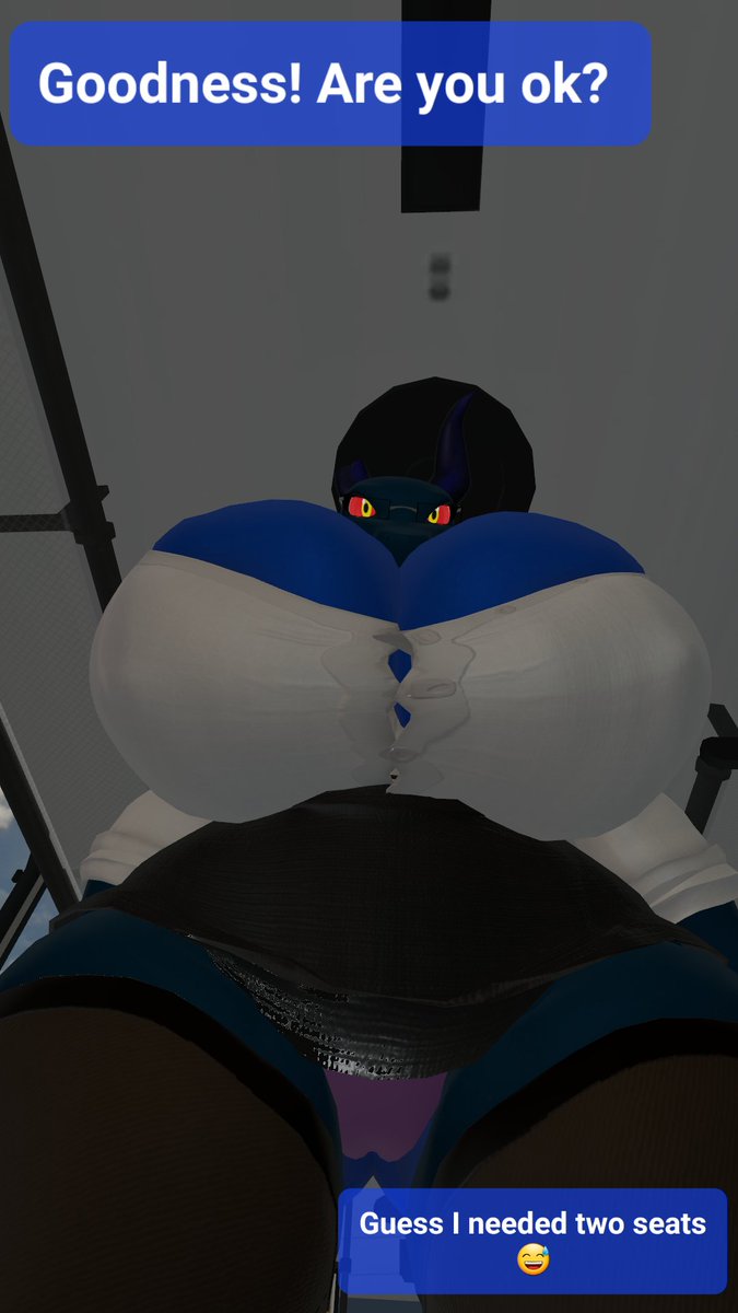 At least she's aware of her rears power