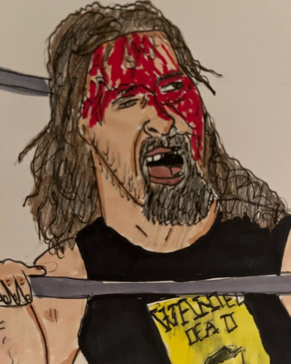 InRingArt's tweet photo. #CactusJack @RealMickFoley #mickfoley #threefacesoffoley #deathmatch #wwf #ecw #wwe #prowrestling #prowrestlingfanart #wrestlingart https://t.co/kuuJtFk02l