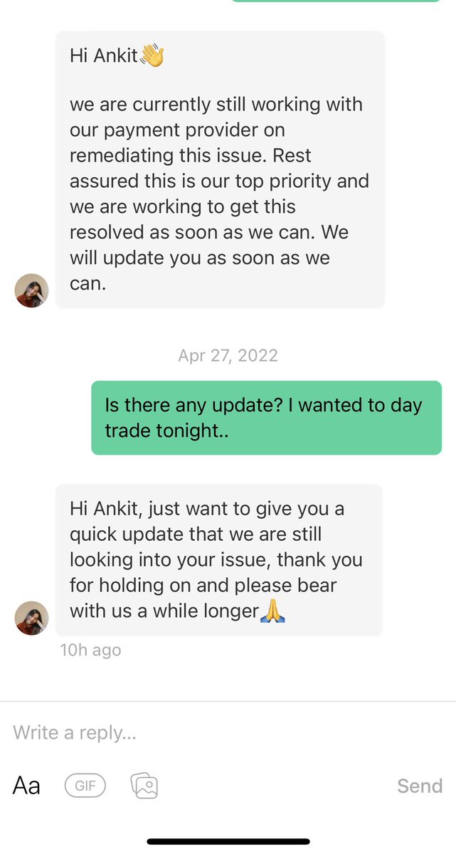 Ankitjain2210's tweet photo. @realheygotrade after providing the proof of payment, how hard is it to find the funds? It’s baffling to see the same reply over and over again. It’s been 4 days. You guys can do better!! https://t.co/eiOhpGig66