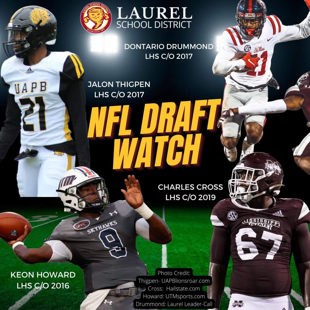 ImCassandraD's tweet photo. In the words of Derfla Nadroj 🗣 BIG LAH
Best of luck to these 4 young men representing Laurel, MS in tonight's NFL Draft. #MSintheDraft #Pinebelt #JonesCounty https://t.co/hlYn8q2MVs