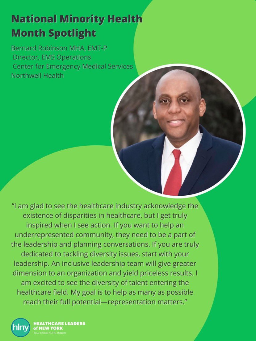 Thank you <a href="/HLNYtweets/">HLNY</a> and <a href="/ACHEConnect/">ACHE</a> for the recognition! Let’s go!
#RepresentationMatters