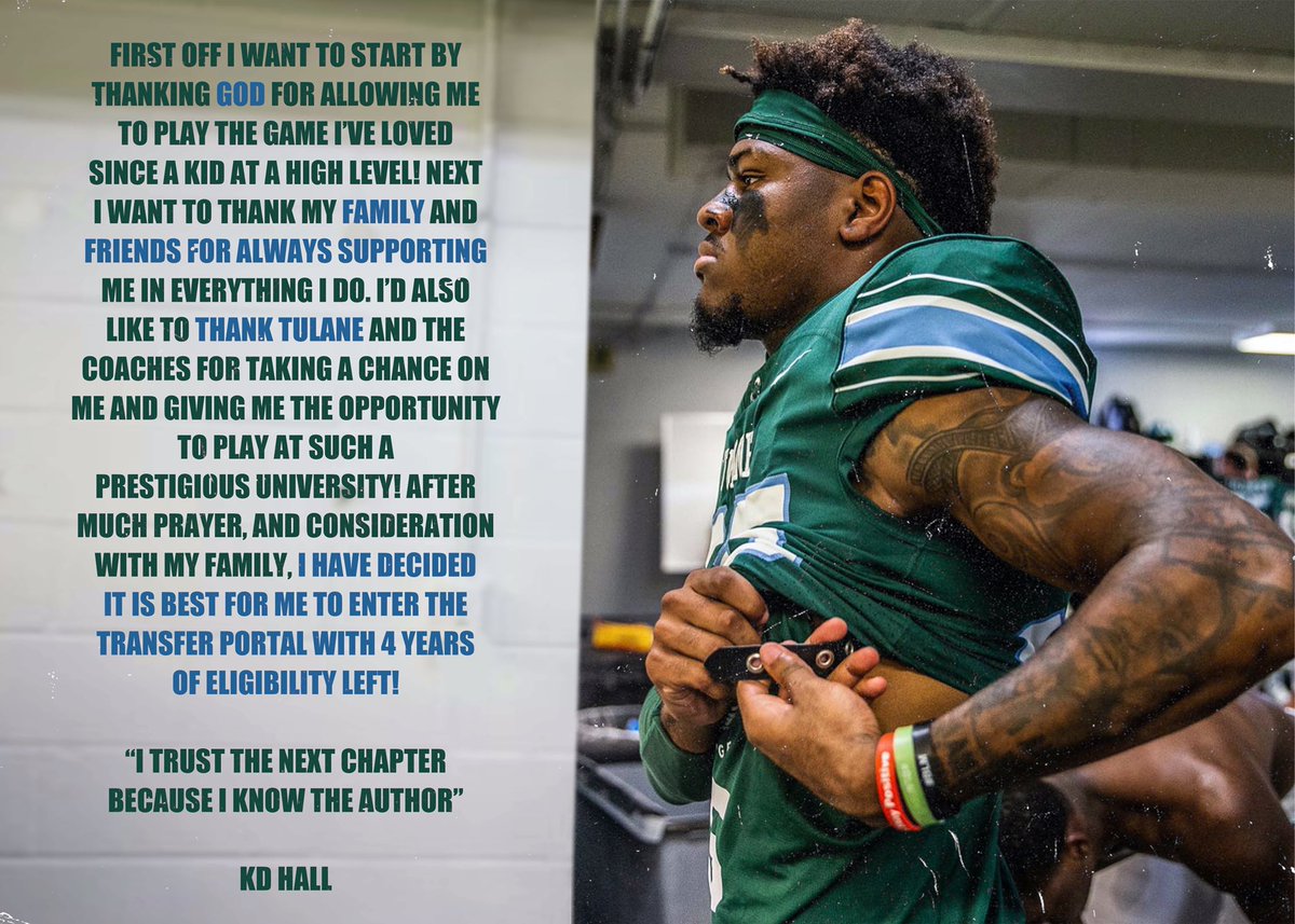 KdHall_'s tweet photo. Thank You Tulane💚 https://t.co/KyNIzM75bd