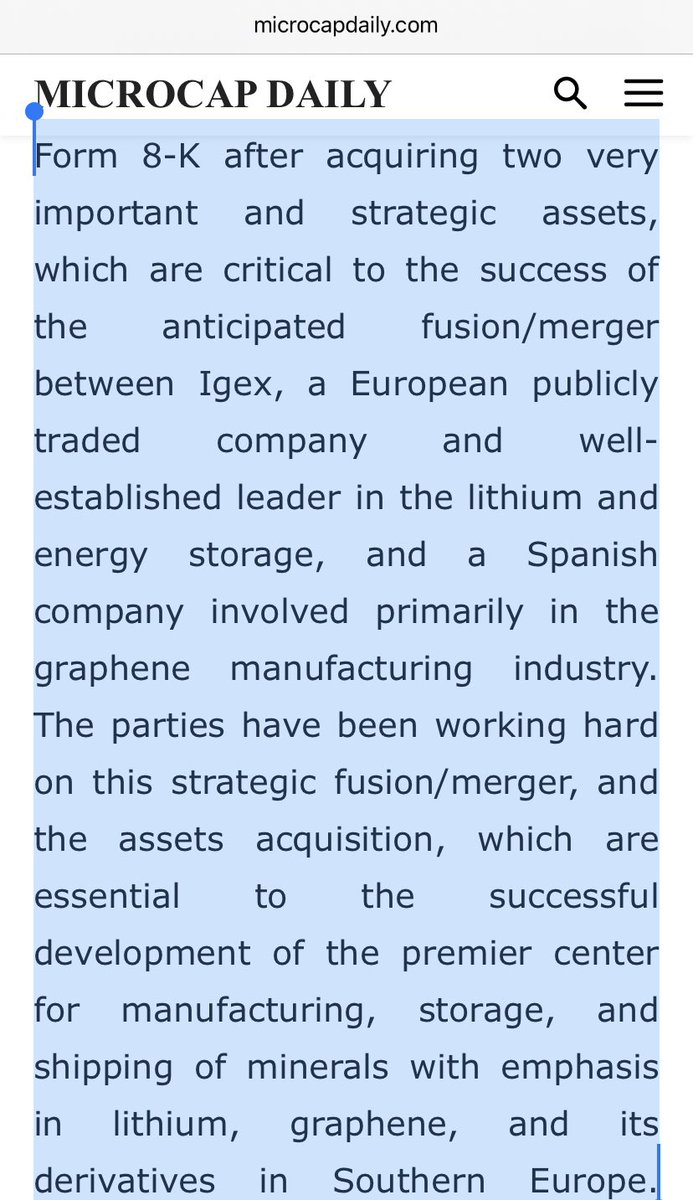 KingdomRadios's tweet photo. Merger between $IGEX, a European publicly traded company and well-established leader in the #lithium and #energystorage, and a Spanish company involved primarily in the #graphene manufacturing industry.
#3wayMerger #Iberdrola #Endesa #Telefónica #Phi4Tech @Naturgy @EXNewEnergies https://t.co/MlpldtOv4r
