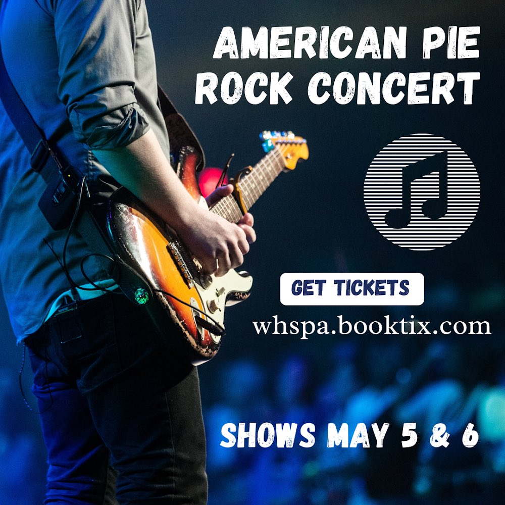 Get your tickets now to make sure you get a seat at our must-see shows next week.

whspa.booktix.com