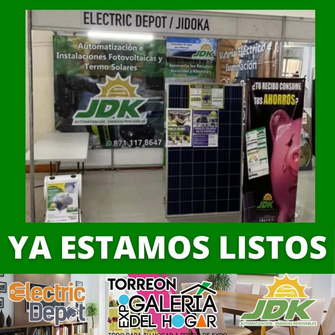 JIDOKA3's tweet photo. Ya estamos listos para que nos visites en Expo Galería del Hogar

#ElectricDepot #Jidoka #PanelesSolares #iluminacion #materialelectrico #expogaleria https://t.co/8fyQACGh4T