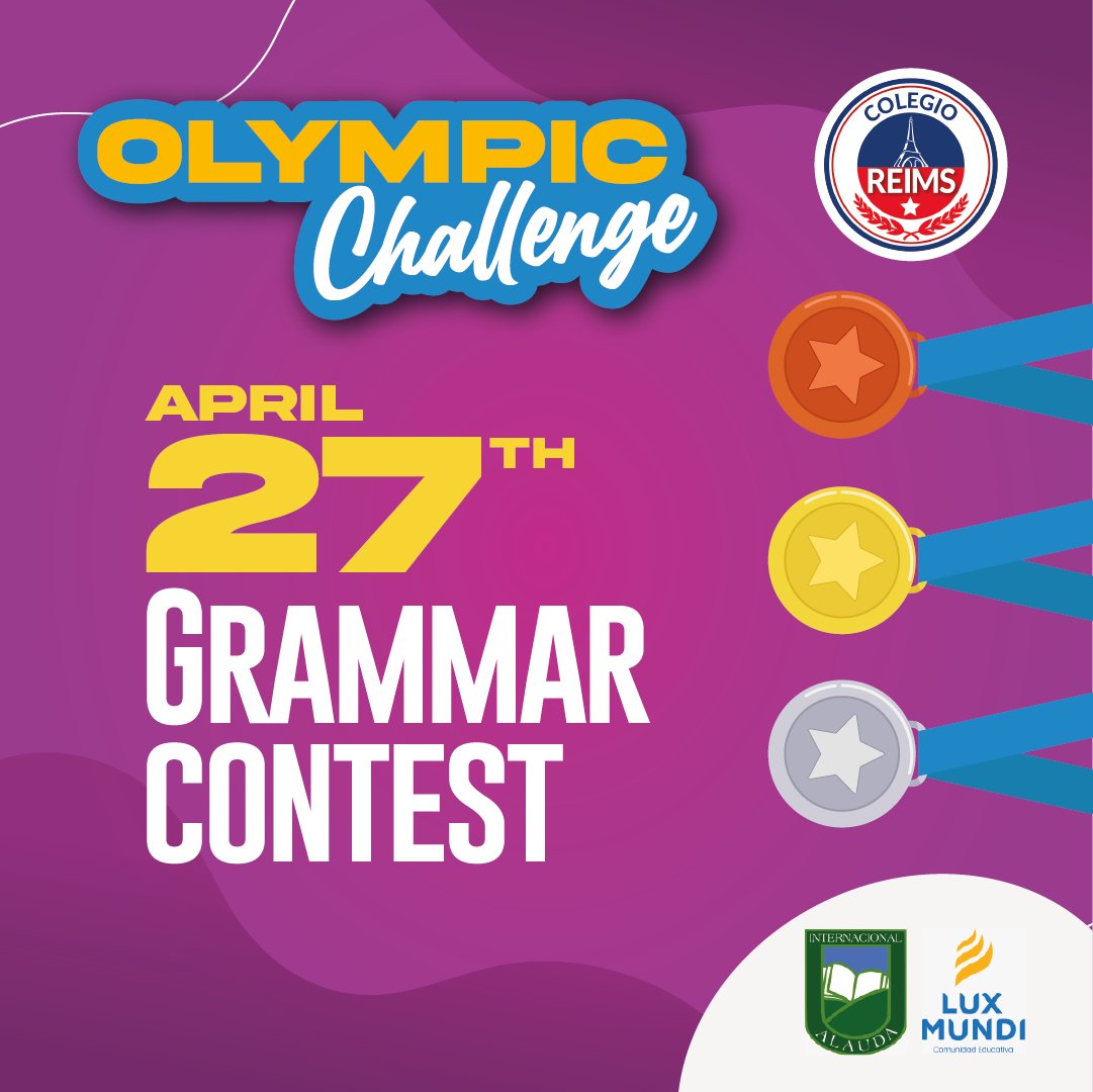 Si te perdiste nuestro "Grammar Contest" del "Olympic Challenge" el día de ayer, te dejamos el link para que puedas ver la grabación en nuestro canal de Youtube.

youtu.be/G21XaAnscGk