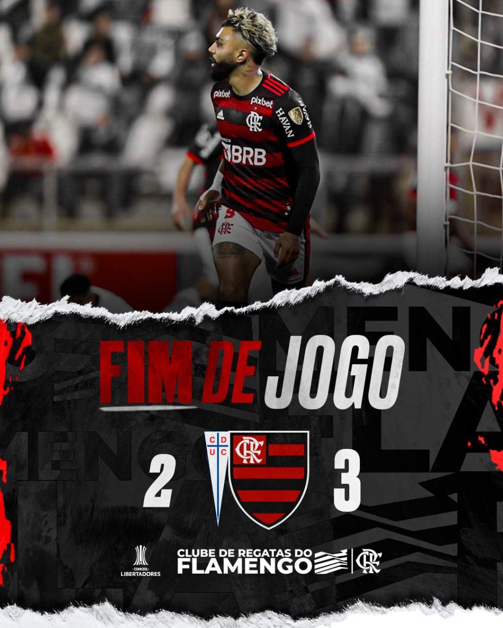 FLAMENGO X UNIVERSIDAD CATOLICA AO VIVO COM IMAGENS - JOGO DE HOJE