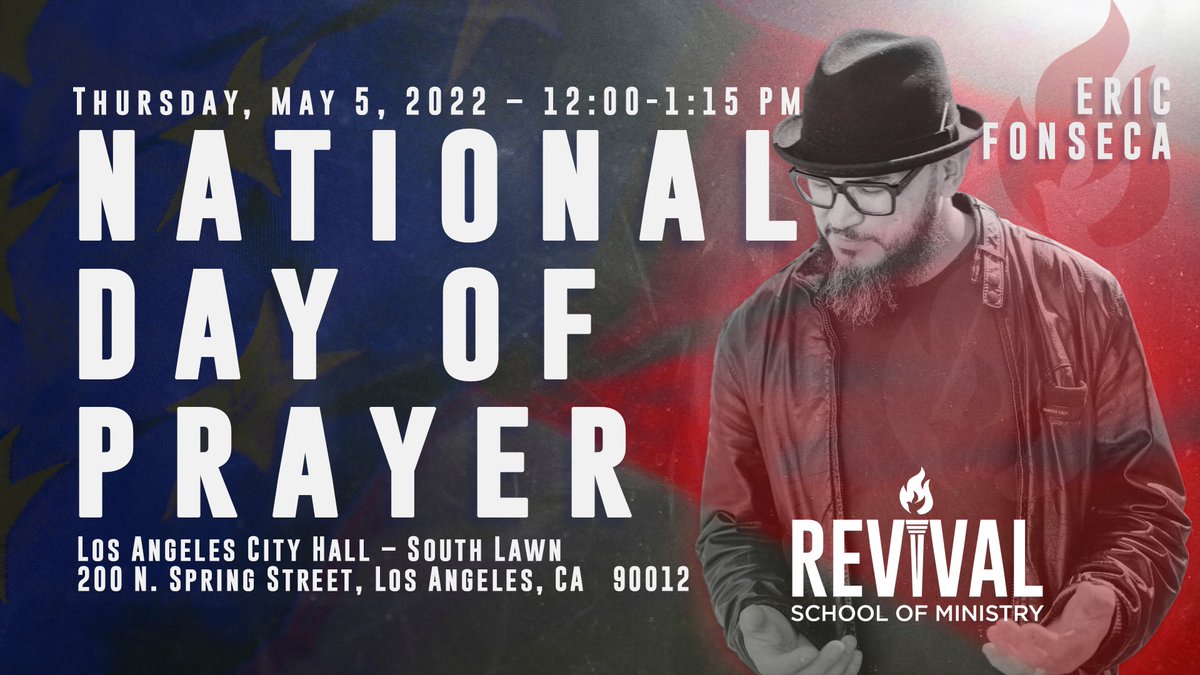 RSM_REVIVAL's tweet photo. Jesus never taught His disciples how to preach. However, He did teach them how to PRAY! Join Eric Fonseca and many others at LA City Hall for the National Day of Prayer #nationaldayofprayer https://t.co/D7Tx94Yntz