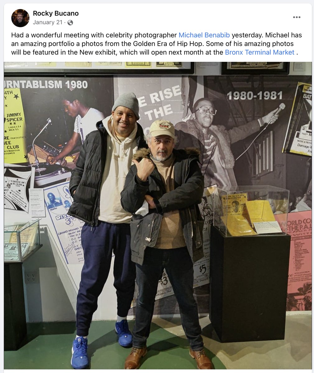 From January with @RBucano at the Universal Hip Hop Museum