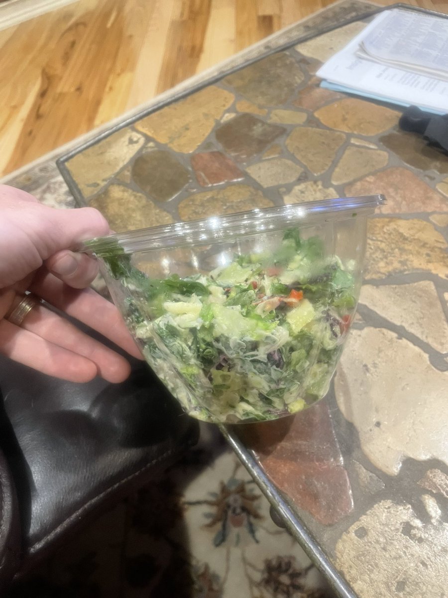 nugenation's tweet photo. @Chopt I pay $12 for a salad and the thing is half full?! What is this! https://t.co/BocJsSy7rX
