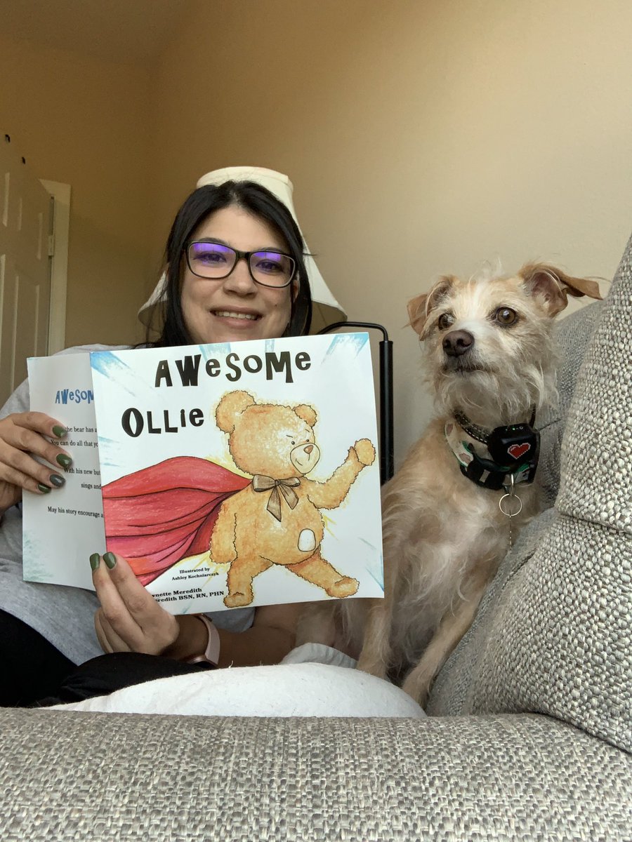 #DisabilityBookWeek is a national project to promote #inclusion in literature. Charles & I are celebrating by reading @AOstomy featuring Ollie, a bear with an #ostomy Seeing my #disability represented in literature helps me cope with feeling different.