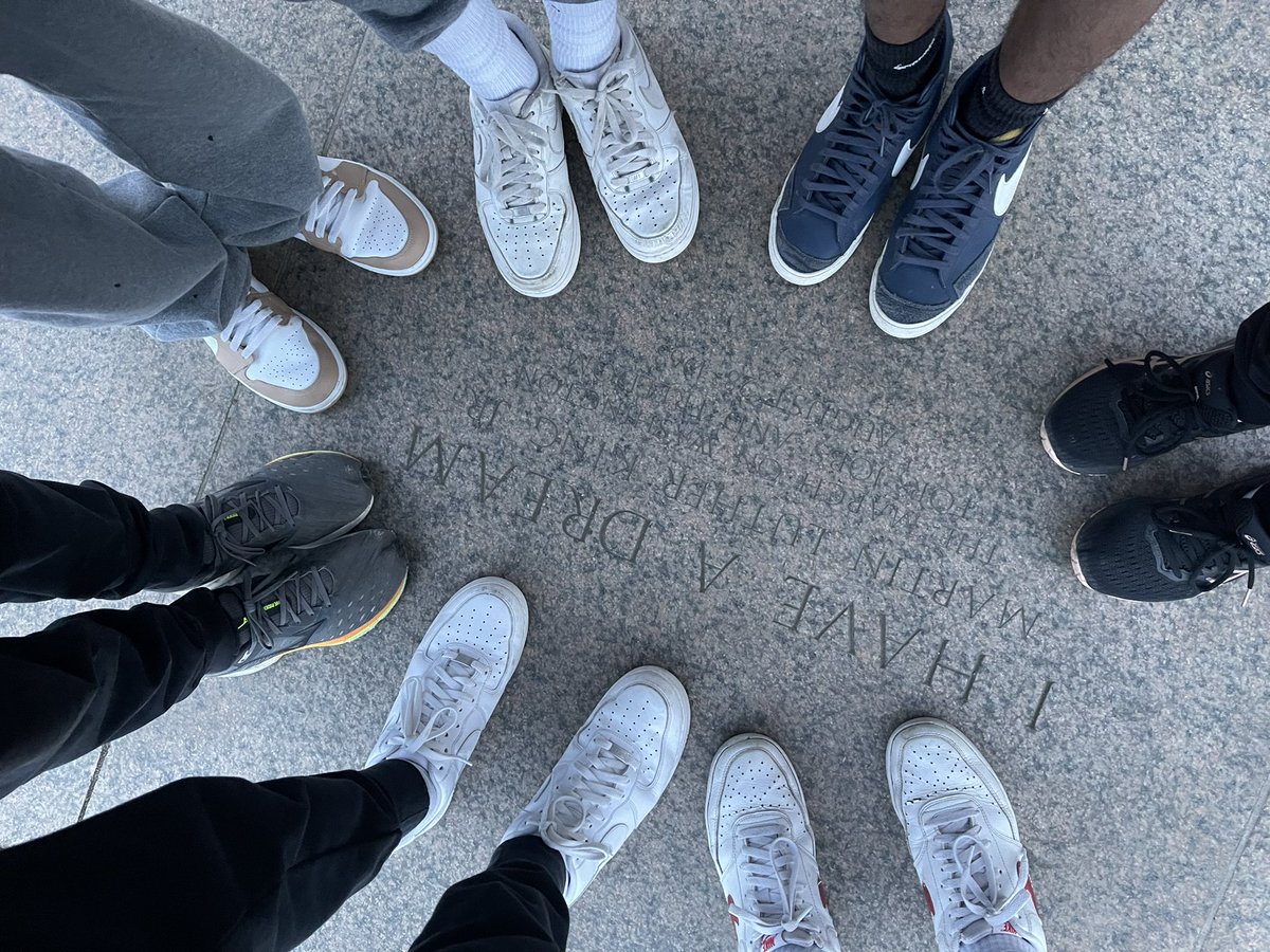 KaceyDCscranton's tweet photo. This is where Martin Luther King stood to deliver his speech. @2022smsDC #bus6 https://t.co/CcbR5gqpWi