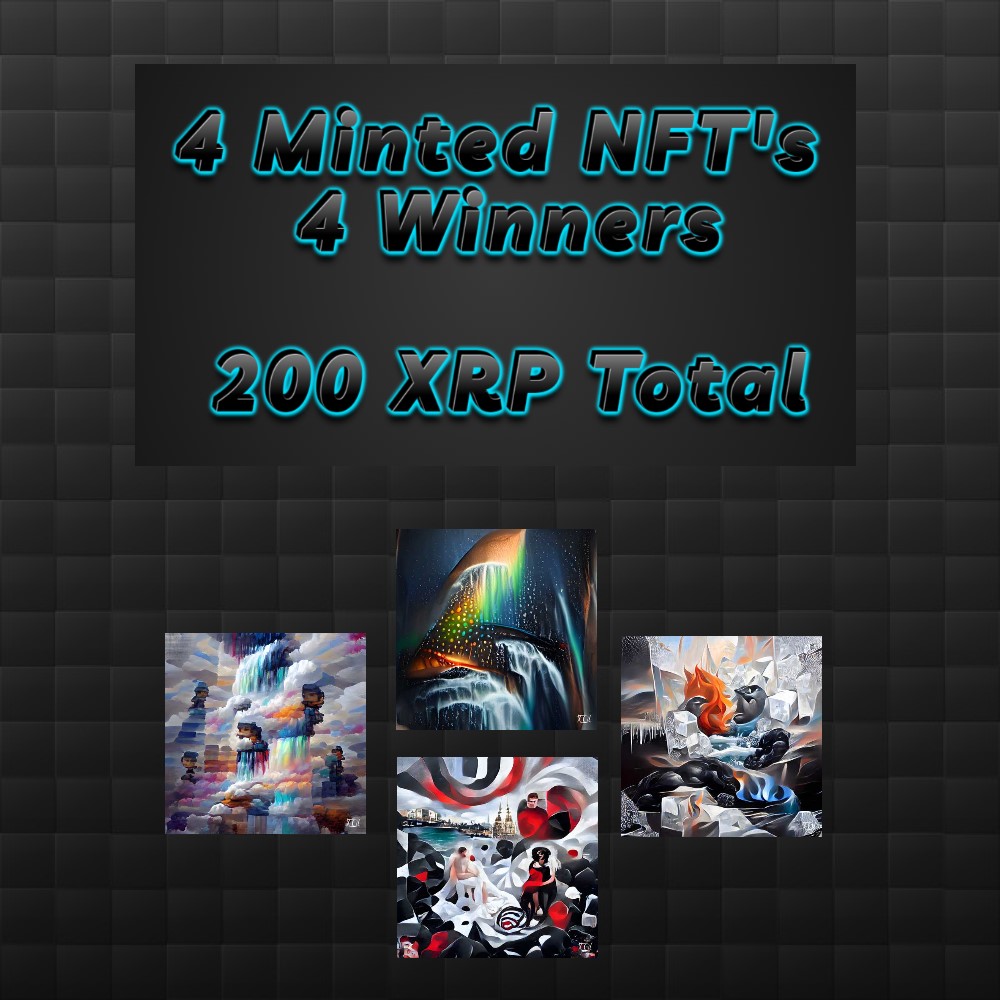 $XAI is up 400% in 24 hours! What an unbelievable milestone. 

To give back to the community, we will be giving away 4 Minted NFT's to our community, each winner will also receive 0.25 $XAI #xrp 

To enter:
- Follow us
- Retweet &amp; Like
- Tag 3+ friends in this tweet

DL: 48 Hours