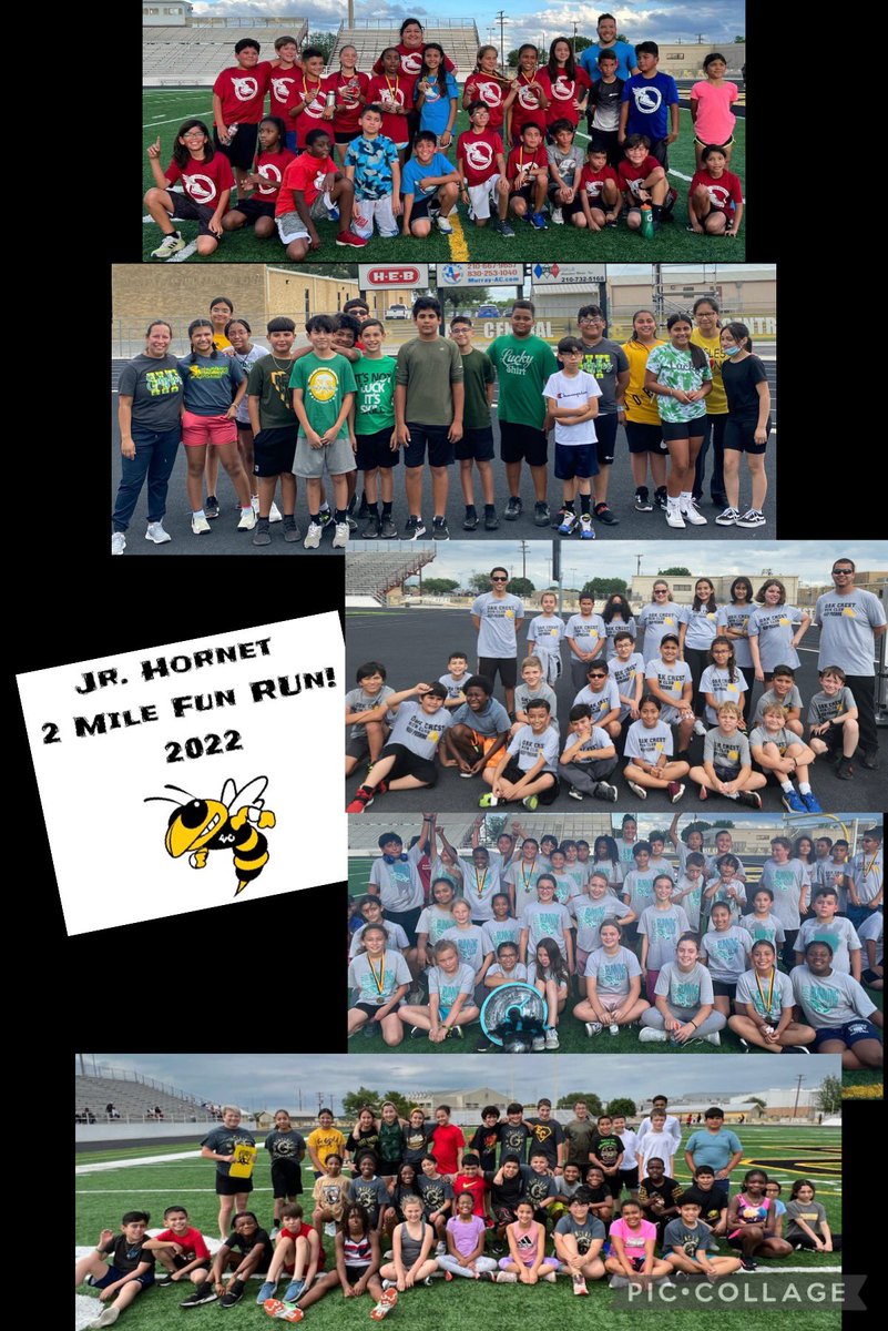 Calderon_Coach's tweet photo. On April 27th @ECCrosscountry hosted the second annual Jr. Hornet 2 Mile Fun Run! 4th &amp; 5th graders from @TraditionTitans, @saladopatriots, @HF_Eagles, @semustangpride , @OakCrestStinger competed against one another. #FutureHornets https://t.co/tkLS2KgpWX