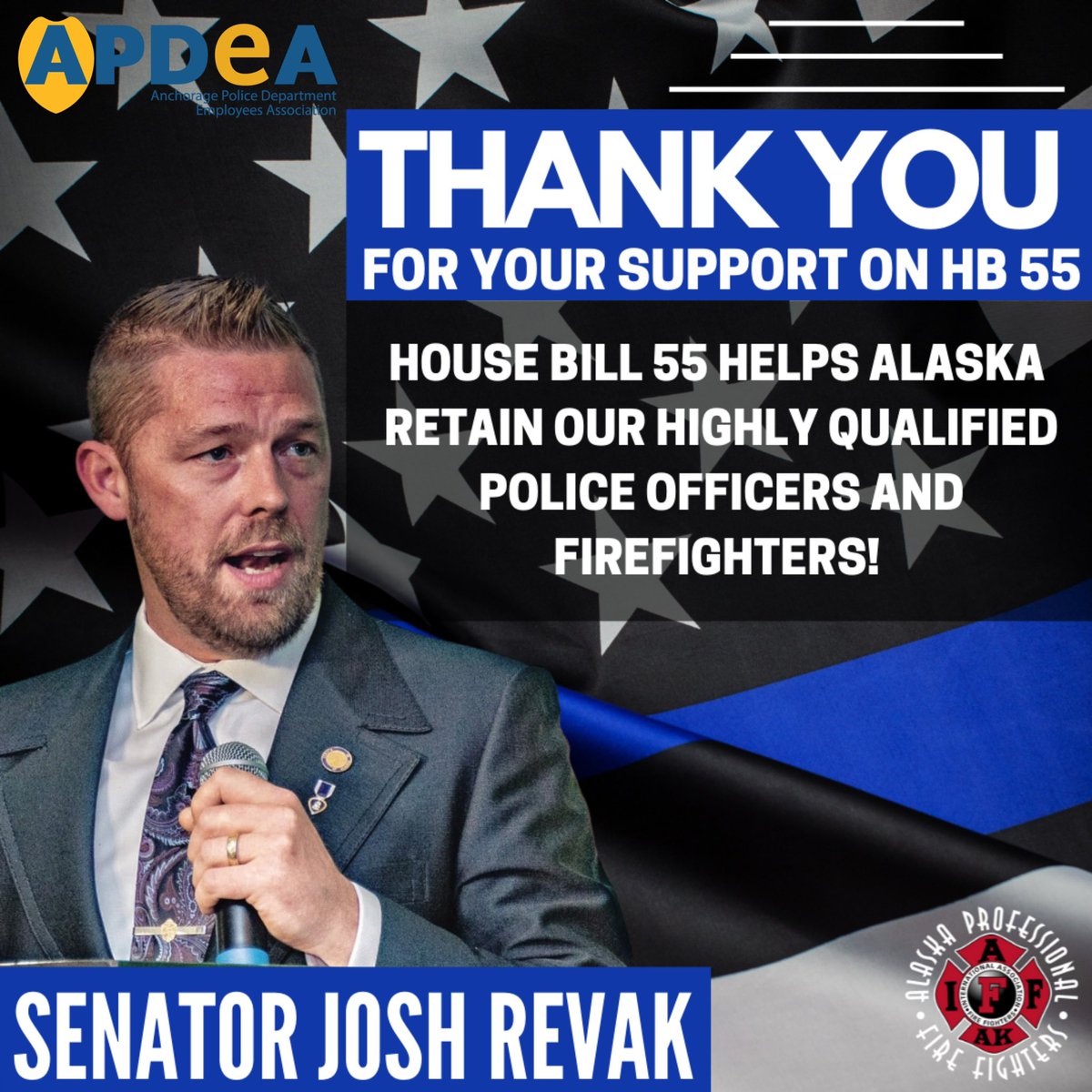 AKPFFA's tweet photo. Thank you @SenJoshRevak for your support of public safety!

#KeepAlaskaHome #akleg https://t.co/KixcHsQJkM