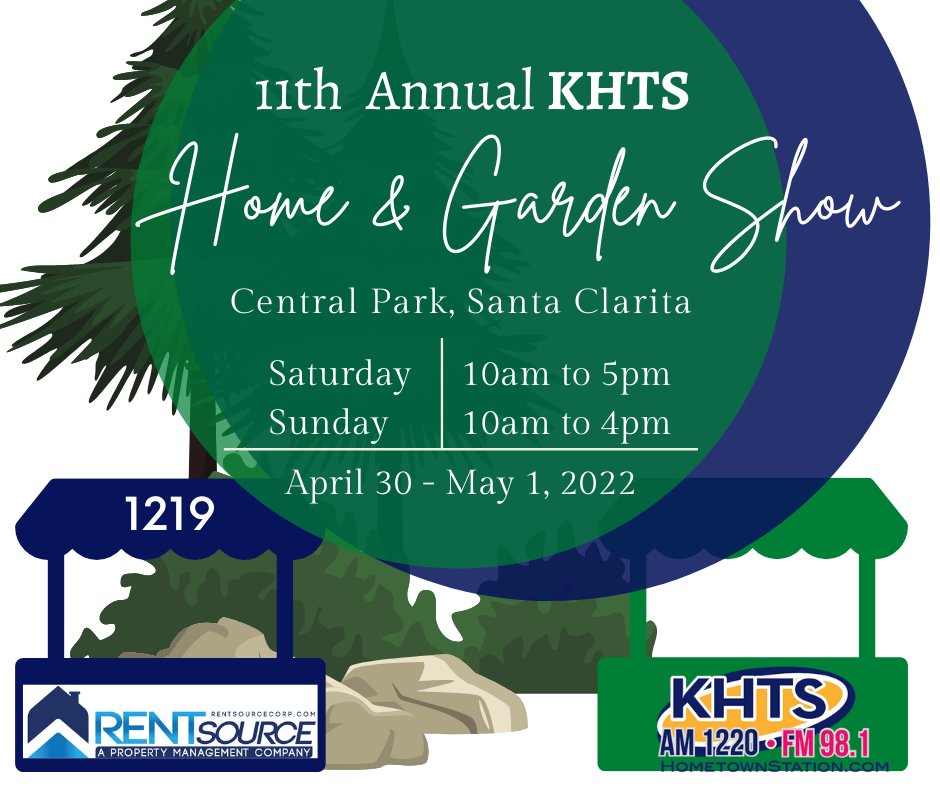 We’re participating for The 11th annual KHTS Santa Clarita Home &amp; Garden Show and Emergency Expo at Central Park this weekend from April 30 to May 1, 2022. Stop by and say Hi to our Booth #1219. See you there! 
For more information please visit: santaclaritahomeandgardenshow.com