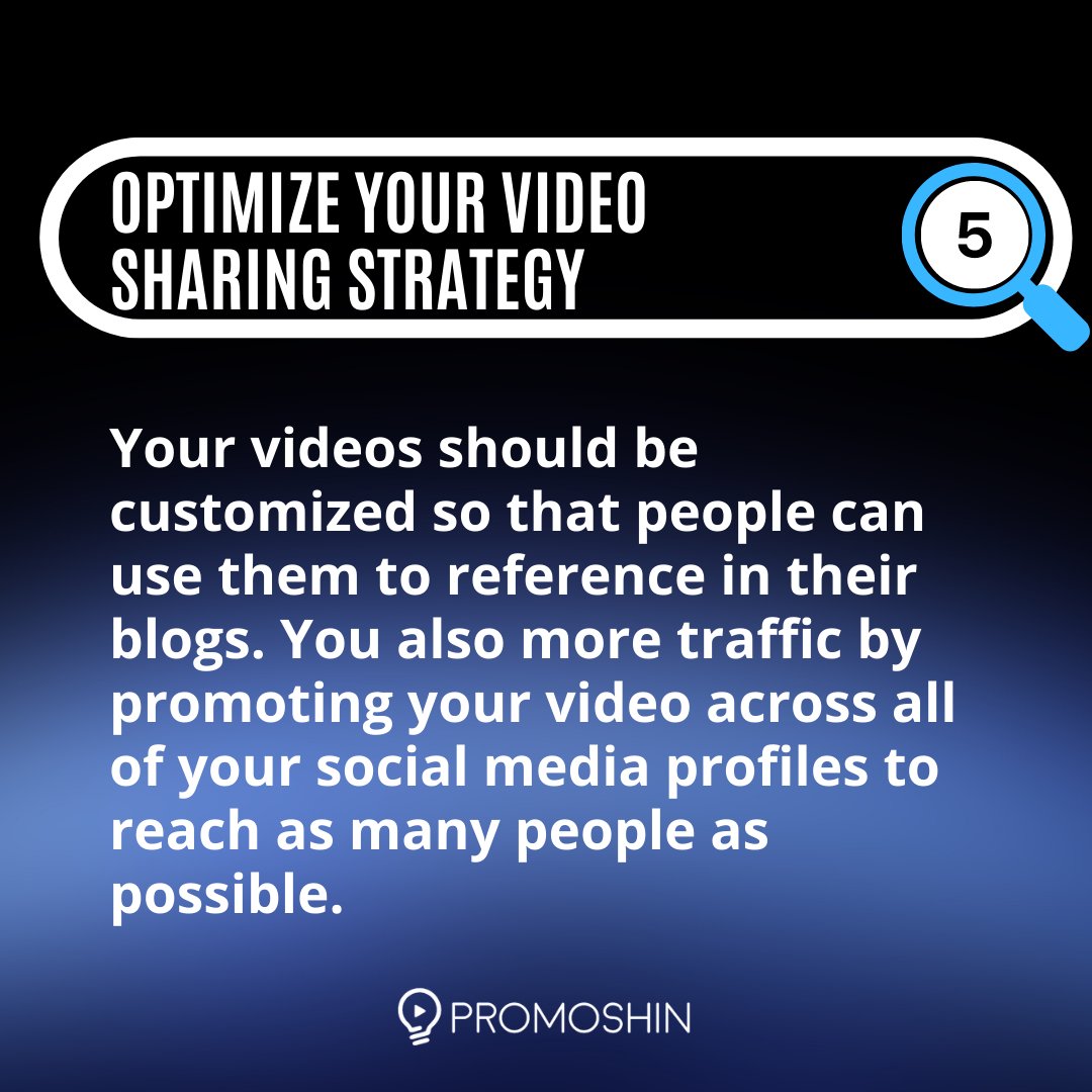 promoshinvideo's tweet photo. 4. Create a video sitemap
5. Optimize your video sharing strategy
Get in touch with our team at https://t.co/k6TzMnZx20 to discuss how we can help with optimizing your next video project.
#animationvideoproduction #animationagency #videosearchresult #videoseoranking https://t.co/DmKFRzu4Dj