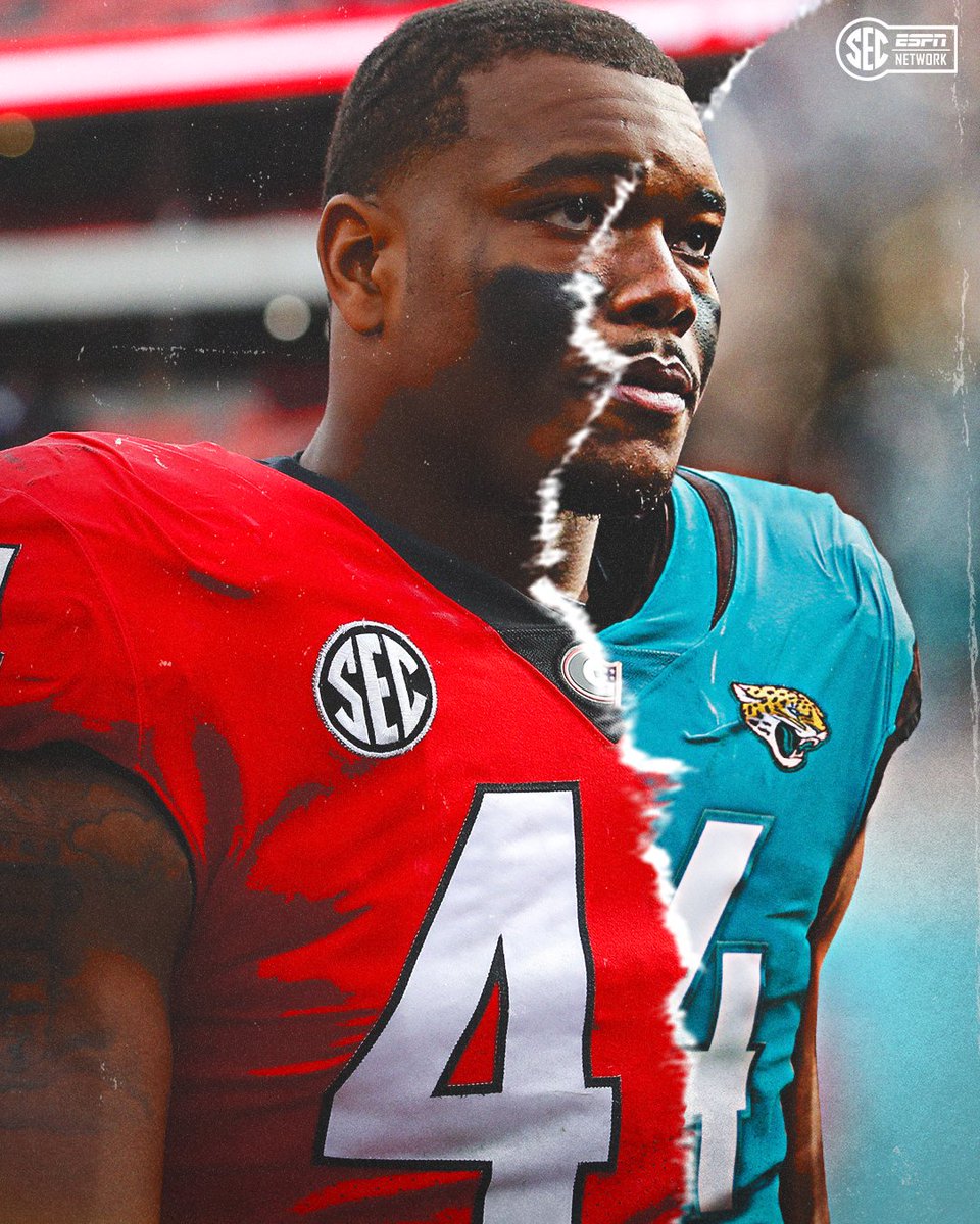 SECNetwork's tweet photo. THE JAGS GOT AN ABSOLUTE DAWG 😤

With the No. 1 pick, the Jaguars select Travon Walker 🐶 #NFLDraft https://t.co/M3SB03vRkY