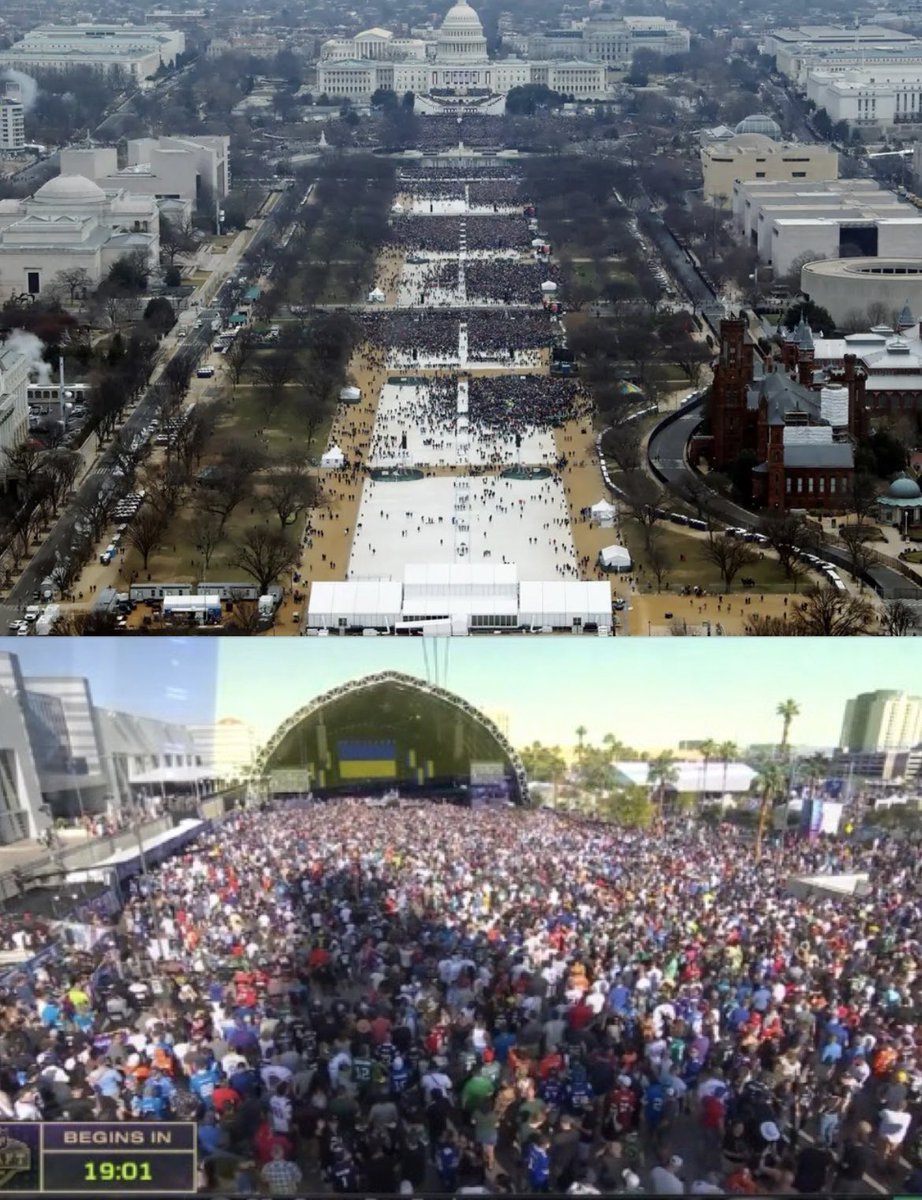 MsShondaBrown's tweet photo. The #NFLDraft  tonight has an estimated 350,000 fans in attendance…

The turnout in #LasVegas is said to be  50,000+ more people than President #Trump’s Inauguration in 2017 🤯🤯

#NFL #Vegas #Draft https://t.co/qMQjqlhiAN
