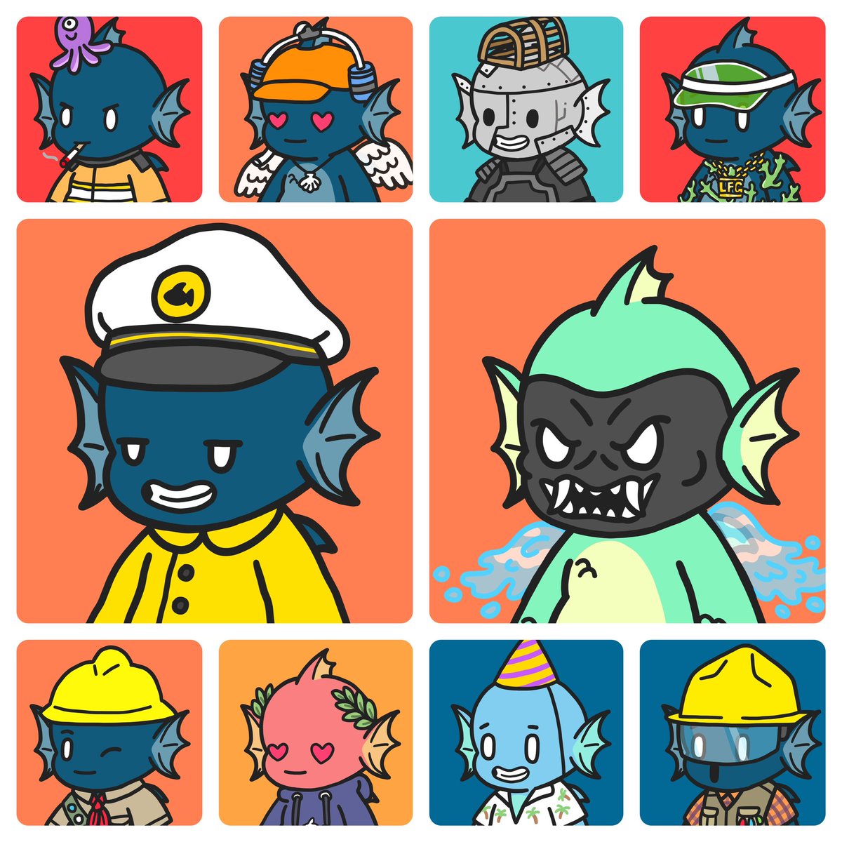 Finally found the perfect fishy to be my 10th! Big milestone for me and proud to be a <a href="/fishyfamNFT/">Fishy Fam</a> whale 🐋 super bullish on this projects future, not going anywhere 💎🤟🏼 #fishyfam #teamsquid