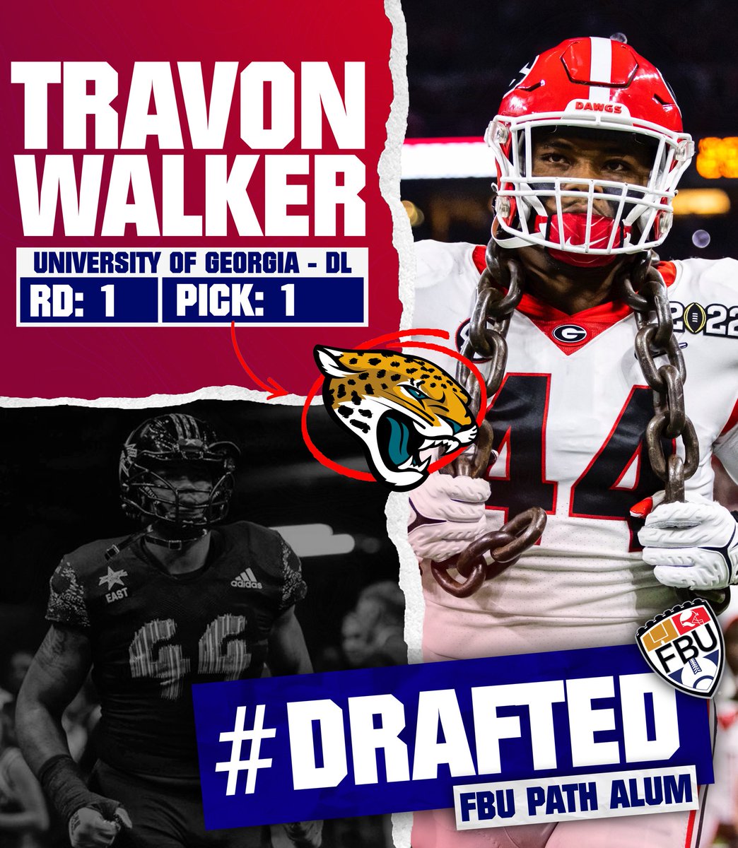 FBUcamp's tweet photo. DUUUUVALLL 🐆

Congratulations to FBU Path Alum Travon Walker on being selected Number 1 over all in the 2022 NFL Draft.

#FBU #GetBetterHere https://t.co/rscW7oFvpP