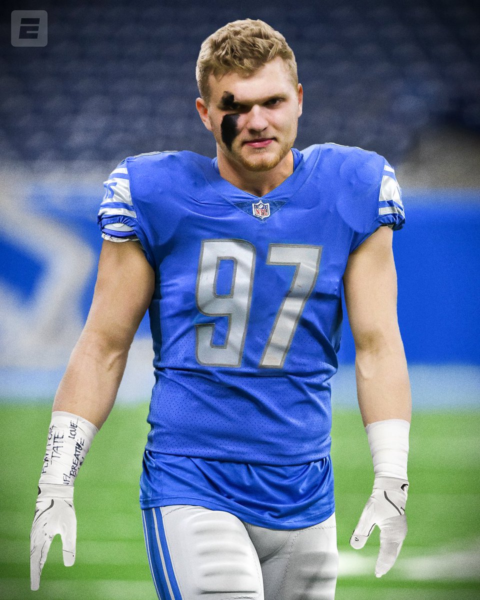 espn's tweet photo. Aidan Hutchinson is staying in Michigan and headed to the Lions at No. 2 👏 https://t.co/4M36NssswZ