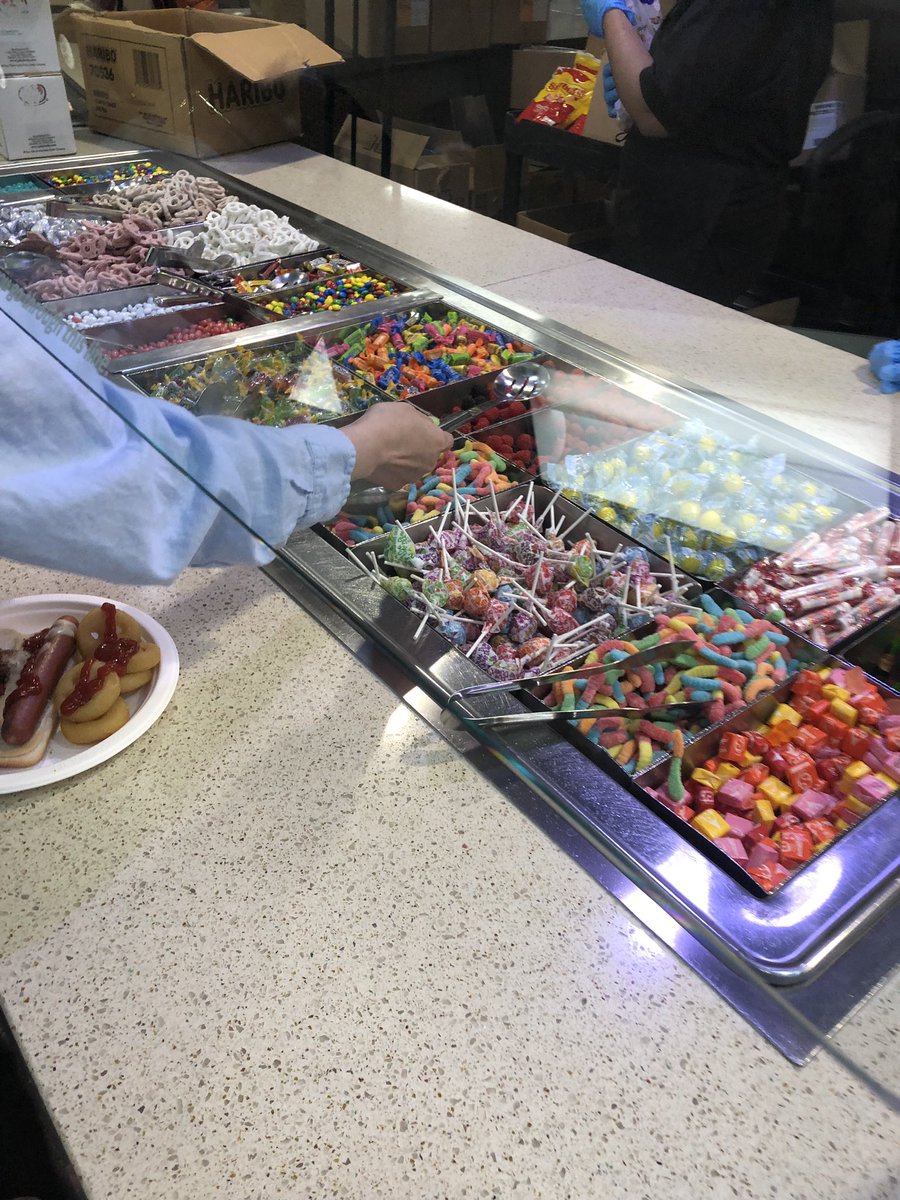 My daughter sent this pic. Tomorrow is the first day of finals so the cafeteria at UNC turned their salad bar into a candy bar for the day.
