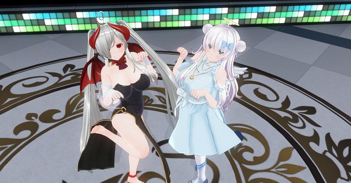 FGO28099714's tweet photo. #うたはーと
#詩羽しう
#天誅丑

カスメでしうしうと丑ちゃん作ってみました！！

#CM3D2 https://t.co/02XDXpfEs4