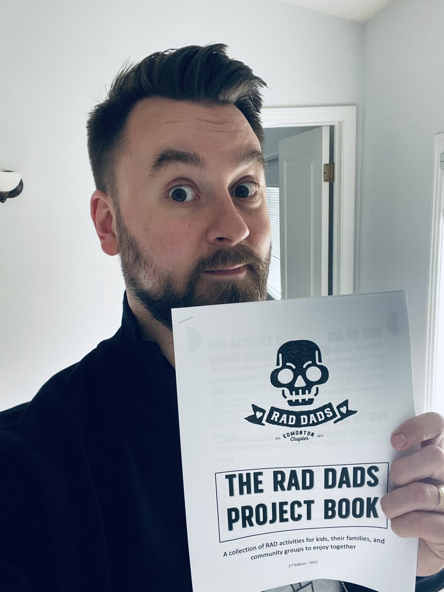 raddadsshow's tweet photo. Hot off the presses! Our Rad Dads Project Book, full of fun activities and crafts to do with the kiddos!  You can pick one up at our Punk and Pizza 5th Birthday Party on Saturday! @RadDads_YEG 
#marshmallowblasters https://t.co/DpJdu72xXU
