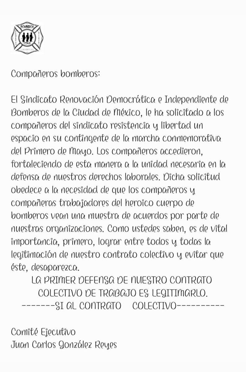 luis77745391759's tweet photo. ATENCIÓN!!!!   ATENCIÓN!!!!
ESTO ES PARA TODOS LOS BOMBEROS NUEVOS Y VIEJOS, RDI Y RESISTENCIA ESTÁN CONVOCANDO A UNA MARCHA DEL PRIMERO DE MAYO A LAS 9:30 HORAS EN EL EJE CENTRAL Y 5 DE MAYO
NO FALTES, RECUERDA QUE LA UNIÓN HACE LA FUERZA https://t.co/LD2Gmtenbc