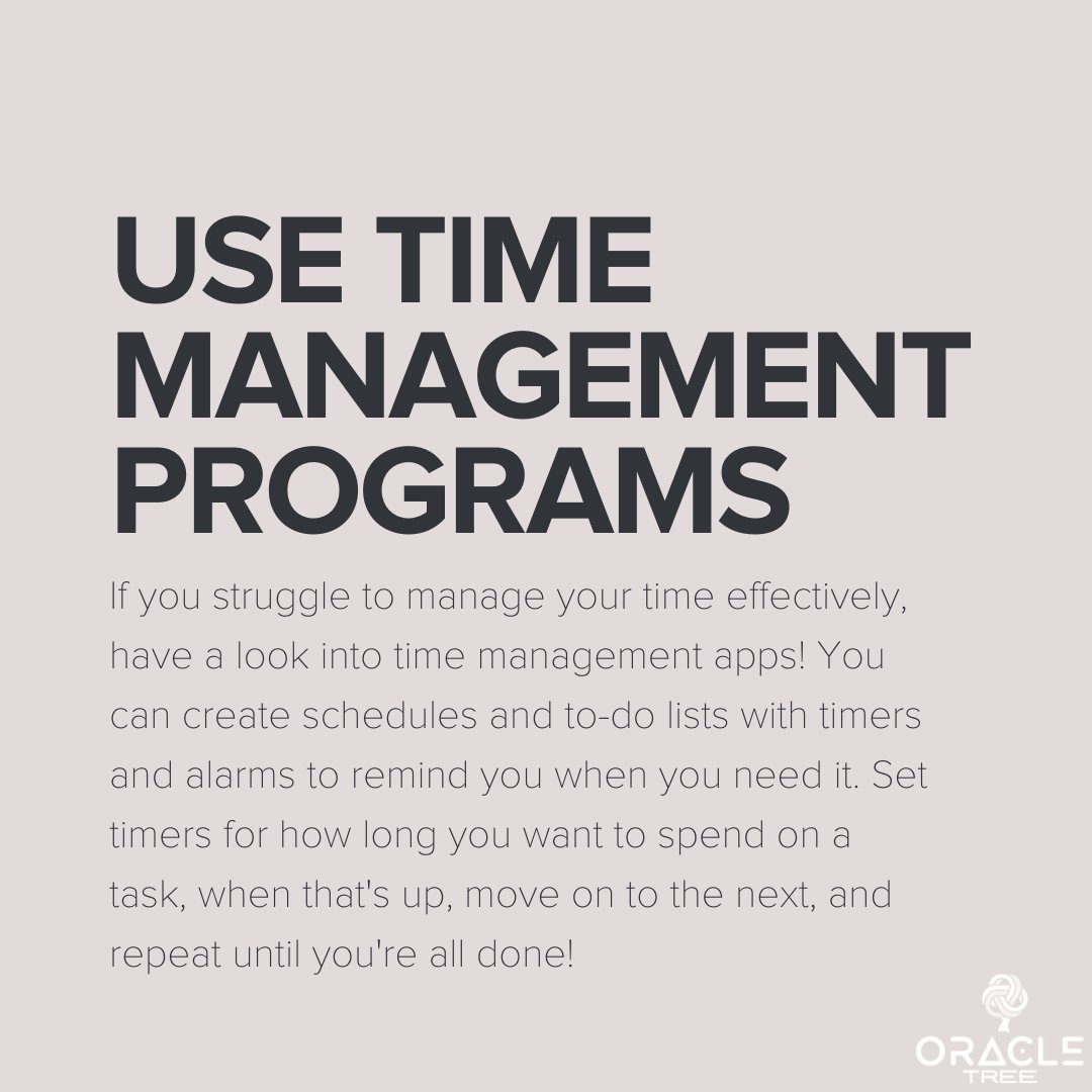 OracleTree's tweet photo. Being a virtual agency before it was *cool* was kinda our thing. 😏 So we've learnt a thing or two over the years.
Here's our best tips to manage your time #workingfromhome, so you're not left ending the day wishing you'd been more productive. 👉
#oracletree #timemanagement https://t.co/DVScbBjR3C