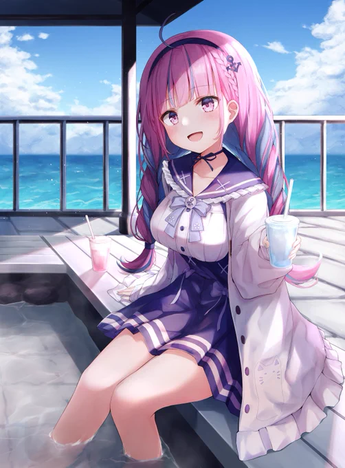 いっしょに入ろ?
#あくあーと 
