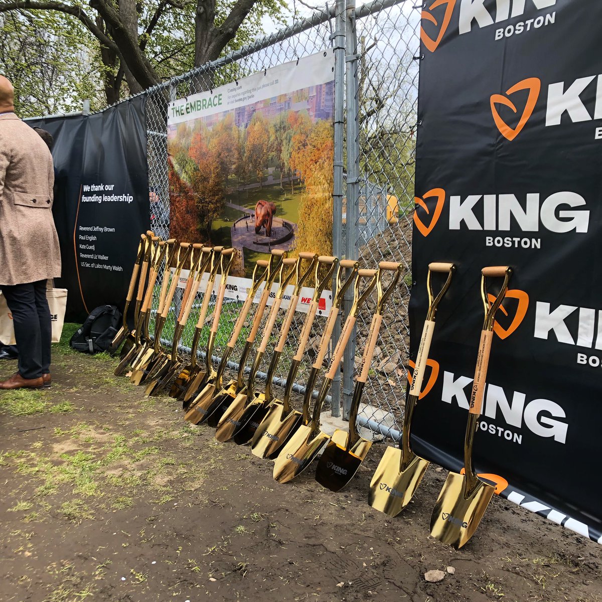 theexperiencea1's tweet photo. Have a great time yesterday at the groundbreaking for Boston commons newest sculpture. @KingBoston11’s long labor to make this happen is such an inspiring example of community building and perseverance bearing fruit! https://t.co/lEqM42bVZp