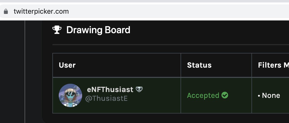 <a href="/EthaliensNFT/">Ethaliens Rug</a> <a href="/AsteriaLabs/">Asteria Labs 🧪</a> Congrats to our first giveaway winner 🏆: <a href="/ThusiastE/">eNFThusiast</a>
Please send me a DM with your ethereum wallet address and i'll send over this Vox shortly!!  <a href="/biznifty/">BizNifty.eth 🤓</a>