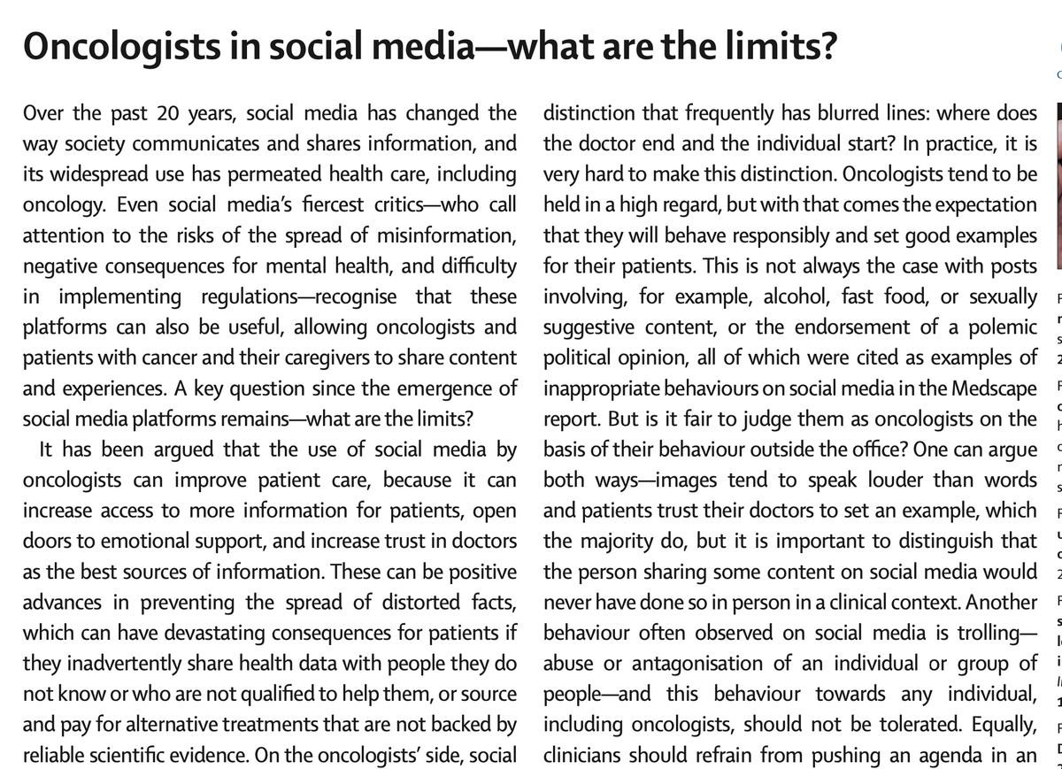 jamecancerdoc's tweet photo. Social Media is here to stay. It is up to us learn and use this for the benefit of medical community and patients @TheLancetOncol @OncoAlert https://t.co/P9Xsn2uupi