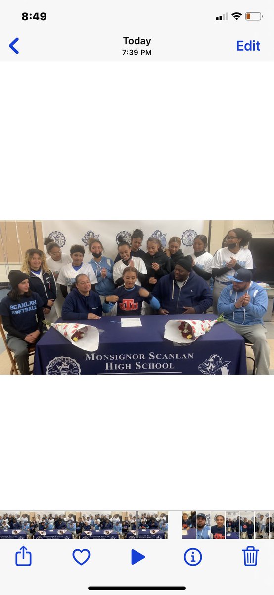 jojomctoy's tweet photo. @CHSAA_NYC Monsignor Scanlan Softball’s Sr INF Brianna Talley signs her letter of intent to play for St. Thomas University/Miami https://t.co/7eOyv4xsEV