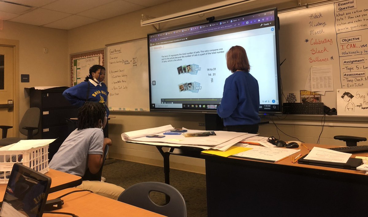 lylesle1's tweet image. My @GetClearTouch board engaged all of my students. Their self-confidence in Mathematics blossomed at that board. #octmchat